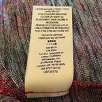 Free People red floral ruffle blouse top S|P Photo 5