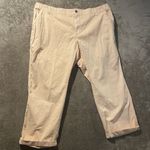 Old Navy  Pants Women's 2X OG Chino Light Orange Stretch Cuffed Ankle Utility Photo 0
