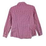Boden 100% Cotton Pink Navy White Circle Pattern Long Sleeve Button Up Size 10P Photo 1