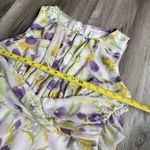 Vintage K‎ Studio Floral Cream Purple Pastel Floweral Long Dress, Size 12 Modest Photo 6