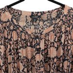 Lucky Brand  Blue and Orange Babydoll Peasant Blouse Garden Summer Size 2X Photo 3