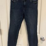 Kut From The Kloth  Crop Jeans Frayed Hem‎ Dark Wash Denim Size 4 Photo 0