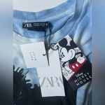 ZARA  X Disney Women’s Mickey Mouse Tie Dye T-Shirt Size Small Photo 3