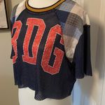Urban Outfitters Coolest  BDG Jersey Patterned Short Sleeve  Crop Top Photo 1