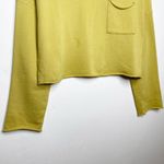 Mate the Label Organic Cotton French Terry Pocket Crop Sweatshirt Yellow S Photo 4