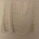 Hazel & Olive White Ruffle Trim High Neckline Short Dress Women’s Sz Small Photo 8