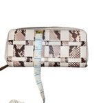 Michael Kors  Brown, Tan and White Snake Print Wallet Photo 3