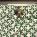 Banana Republic Roll Up Chino Shorts Shamrock Print Green White Size 0 Photo 1