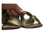 Loeffler Randall  Metallic Reed Pleated Twist Heels Sz. 12 Photo 8