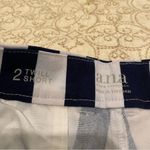 a.n.a  Twill Short Women’s Blue and White Striped Shorts Size 2 Photo 1