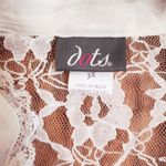 🆕 Dots Plus 3X Cream White Sheer Lace Summer Top Shirt Blouse Lacy NEW Photo 2