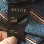 NWT Soncy Striped Pajama Top Blouse Blue Red White Long Sleeve Size 1 (14/6) Photo 2