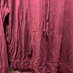 Brandy Melville John Galt Red Hooded Lightweight Sweatshirt Pullover Size M Photo 4