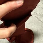 Burgundy Velvet Travel Jewelry Organizer or Cosmetic Bag Red Photo 3