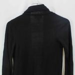 Iz Byer  Womens Cardigan Sweater Black Long Sleeve Open Front Cable Knit Photo 7