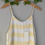 Little Lies NWT Stripey Days Yellow Striped Spaghetti Strap Romper Photo 1