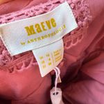 NEW – Maeve Anthropologie Strapless Tiered Tulle Mini Dress Pink Beaded Size 6 Photo 5