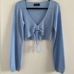 White Fox Boutique White Fox Blue Always Daydreaming Long Sleeve Crop Size Large Photo 2