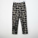 NWT FRANCES VALENTINE | Jacquard Black and Gold Metallic Lucy Pant Pants Sz. 0 Photo 4