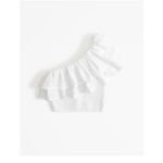 Abercrombie & Fitch NWT One-Shoulder Ruffle Top Photo 2