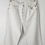 RE/DONE  70s Stove Pipe Straight Leg Jeans Size 29 White New with Tag Photo 6