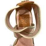 Tory Burch Frieda Espadrille Sandal Pink Blush Stripe Tan 57331 Size 6.5 - $258 Photo 4