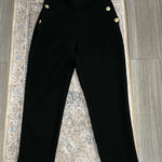 ZARA  Black Dress Pants with Gold Buttons Photo 0