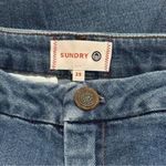 Sundry  Raw Hem Slightly Distressed Mid Rise Crop Jeans Comfort Capsule Summer 25 Photo 5