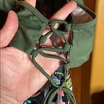 Beachsissi NWOT  Green Floral High-Waisted Cut Out Monokini Halter Swimsuit Sz XL Photo 7