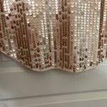 Joan Vass  Rose Gold Pink Sequin Sleeveless Tank Size 2 Large Photo 9