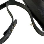Saks 5th Avenue Vintage Saks Fifth Avenue Black Embossed Lizard Adjustable Strap Handbag Purse Photo 6