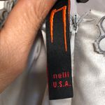 Nelli‎ satin floral appliqué slip dress Gray Size M Photo 6