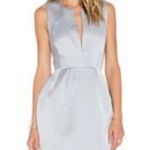 C/MEO COLLECTIVE  Silver Gray VNeck Night Fever Sleeveless Dress Size Sma… Photo 0