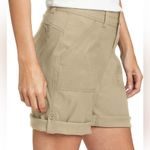 Eddie Bauer Rolled Hem Bermuda Short NWT Women's Tan Casual Shorts Photo 1