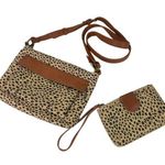 Universal Threads Faux Leather Leopard/Cheetah Print Crossbody Bag Wallet Set Photo 0