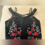 Francesca's Francesca’s Black Velvet Dress Photo 1