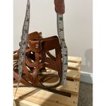 Dolce & Gabbana  BROWN TAN LEATHER GLADIATOR STRAPPY FLATS SANDALS zip size 38.5 Photo 8