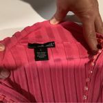 Willi Smith  Coral Ribbed Top with Button Detail Photo 3