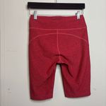 Outdoor Voices  red high waist biker shorts activewear gym workout women's small Photo 2