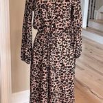 Leopard Print Maxi Dress Tan Photo 0