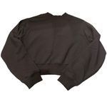 French Connection  Women S‎ Black Mockneck Crop Sweatshirt Photo 3