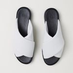 H&M Premium Quality Padded Leather Sandals in White | Size 7 Photo 5