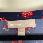 Woman Within Women’s 18/20 Navy Floral Dress Stretchy Photo 2