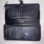 Coach  Slim Zip Wallet Black Leather Large Minimalist Quiet Luxury Neutral Photo 1