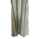 Ann Taylor Green and Blue Halter Striped High Neck Midi Sundress Size 10 Photo 3