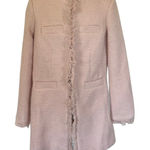 Venus Tweed Jacket Sz 6 Pink Pastel Fringe Soft Girl Preppy Academia Elle Woods Photo 0