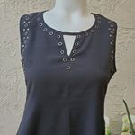 Neiman Marcus  black sleeveless top size S Photo 1
