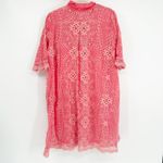 Johnny Was Womens Boho Festival Embroidered Floral Malfi Dress Size L Coral Photo 10