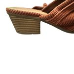 American Eagle  Burnt Orange Corduroy Mules Size 6 Photo 1