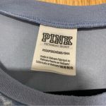 PINK - Victoria's Secret Victoria Secret Pink Tee Shirt Cropped in Blue Crushed Velvet - Size XS Photo 2